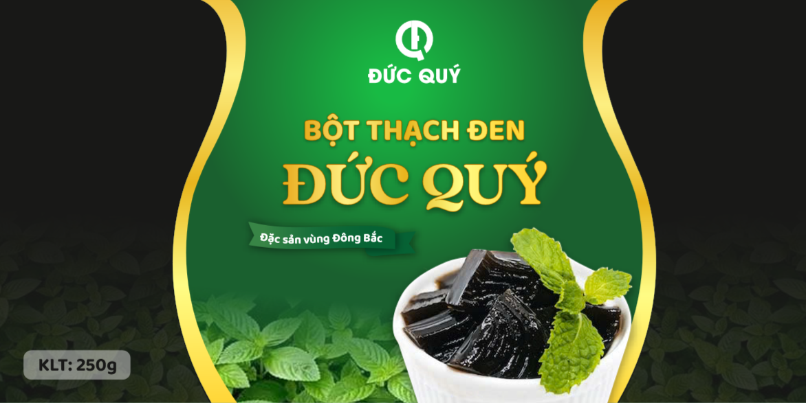 Bột Thạch đen Đức Quý